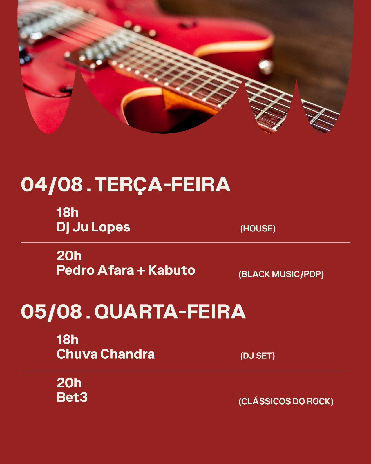 Agenda Rua da Música - Semana de 04.ago - 11